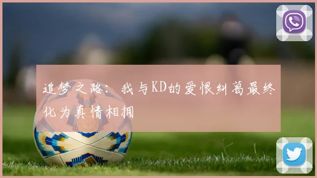 追梦之路：我与KD的爱恨纠葛最终化为真情相拥